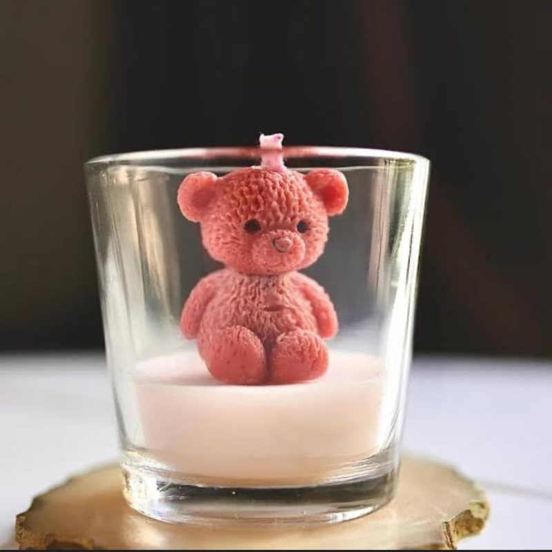 Silicon Mold Candle cartoon Teddy Bear