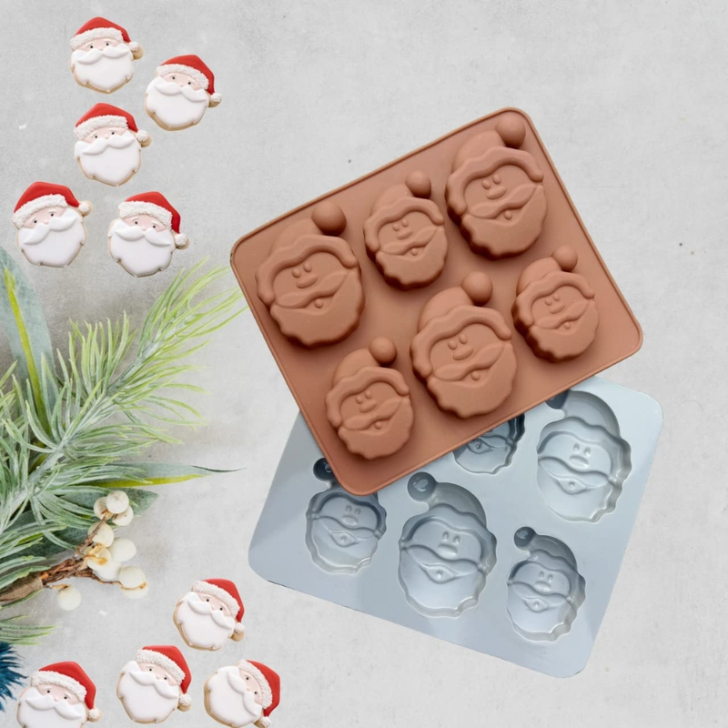 Silicon Mold Santa Claus - 6 Cavity - 15-20g