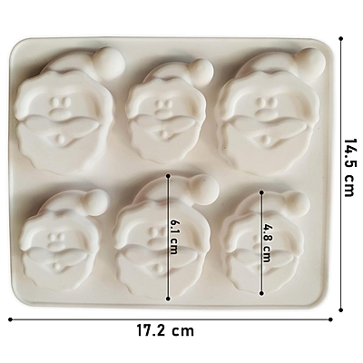 Silicon Mold Santa Claus - 6 Cavity - 15-20g
