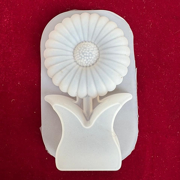Silicon Mold Candle SunFlower With Holder Pot