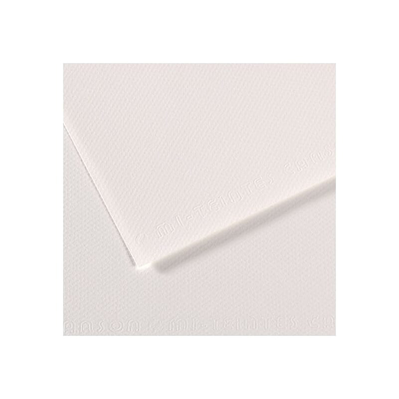 CANSON MI-TEINTES PAPER 335- White PK OF 10