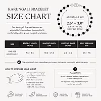 Silver Capped Karungali Bracelet