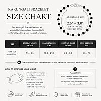 Silver Capped Karungali Bracelet