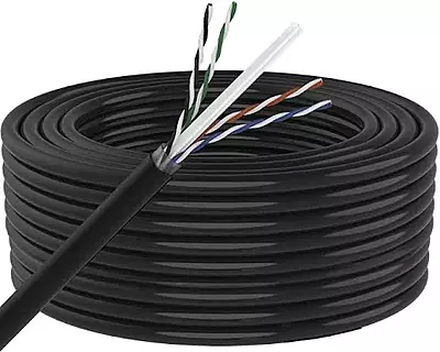 Cat 6 Cable /UTP Cable LAN Cable (Copper Braided), Network Cable, Ethernet Cable RJ45 Cable with High Speed connectivity 4 Pair Separator Design Cat 6 Cable /UTP Cable LAN Cable (Copper Braided), Network Cable, Ethernet Cable RJ45 Cable with High Speed connectivity 4 Pair Separator Design