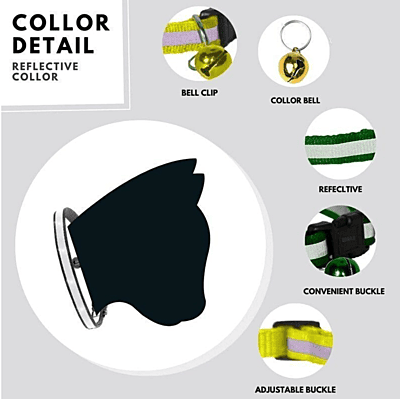 REFLECTIVE PET COLLAR WITH BELL(PACK OF 2) REFLECTIVE PET COLLAR WITH BELL(PACK OF 2)