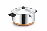 Granny kitchen Express Stainless Steel Milk Boiler with Copper Bottom,