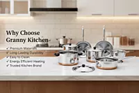 Granny kitchen Express Stainless Steel Milk Boiler with Copper Bottom,