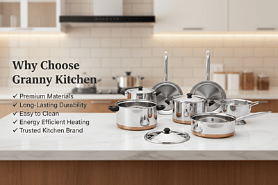 Granny kitchen Express Stainless Steel Milk Boiler with Copper Bottom,