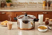 Granny kitchen Express Stainless Steel Milk Boiler with Copper Bottom,
