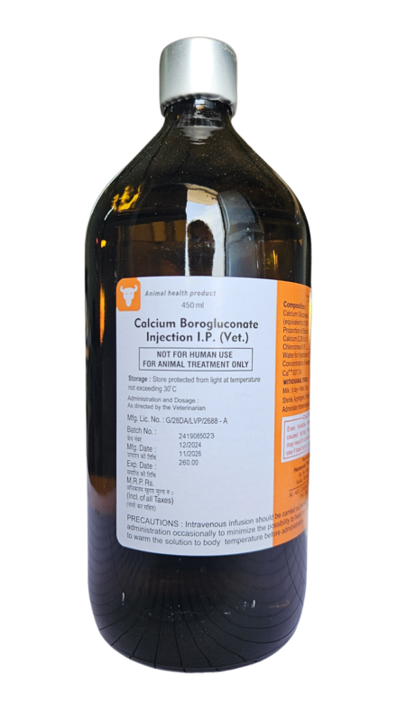 CALCIUM BOROGLUCONATE INJ 450 ML