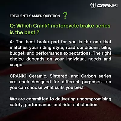 Crank1 CB312 Sintered Brake Pads