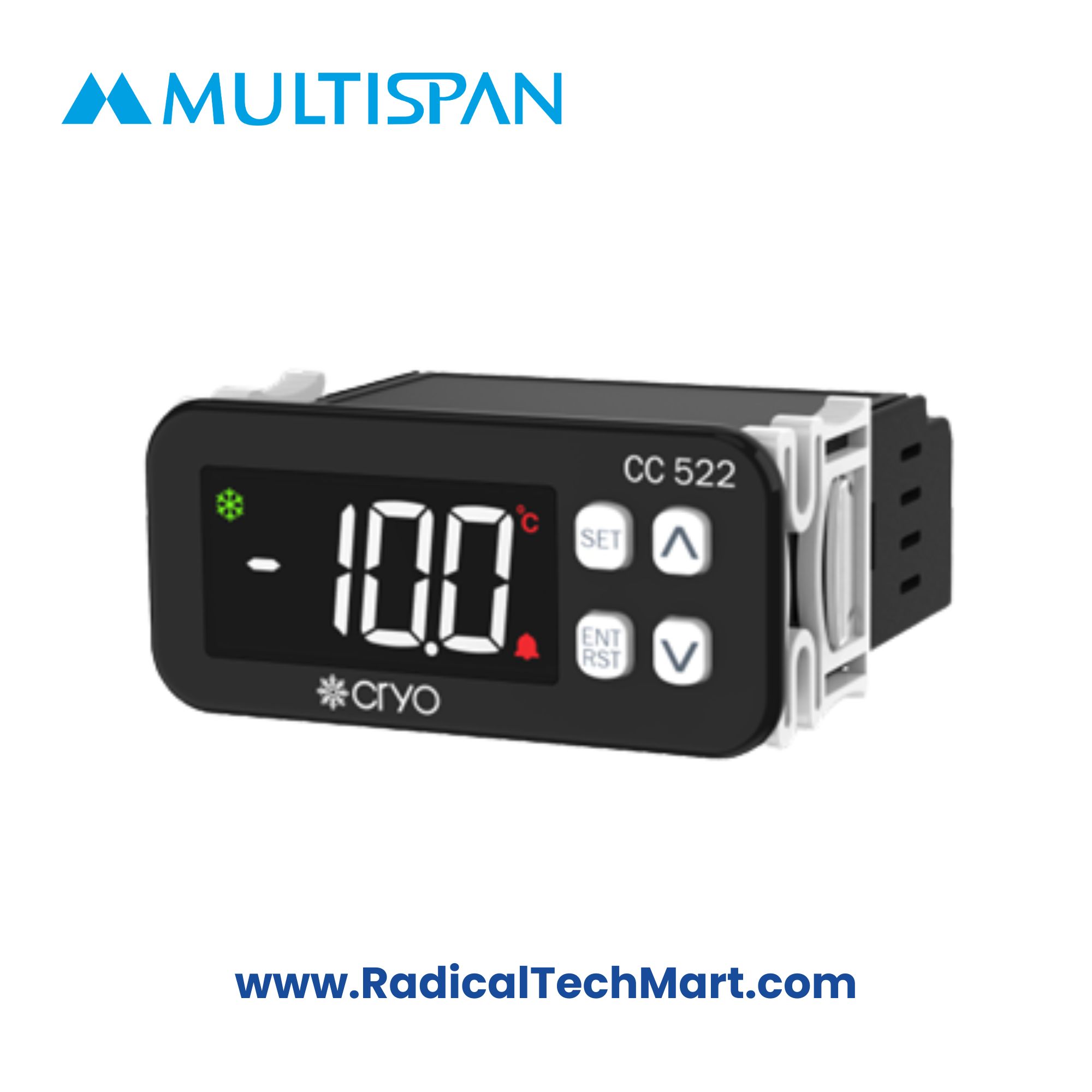 Multispan CC-522 Digital Temperature Controller Front View