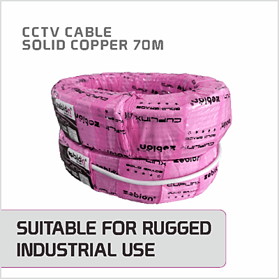CCTV CABLE ZEBION SOLID COPPER 70 M CCTV CABLE ZEBION SOLID COPPER 70 M
