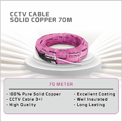 CCTV CABLE ZEBION SOLID COPPER 70 M CCTV CABLE ZEBION SOLID COPPER 70 M