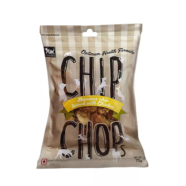Chip Chop Banana with Chicken Chips Dog Treats