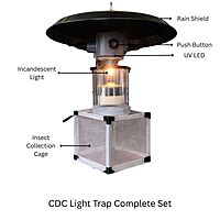 Dual Light Trap (DLT) with UV LED and Miniature light trap on CDC model with all accessories LI-MR-47a