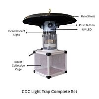 Dual Light Trap (DLT) with UV LED and Miniature light trap on CDC model with all accessories LI-MR-47a