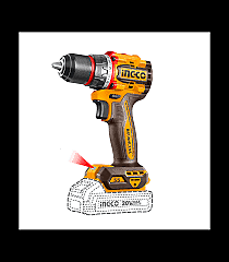 INGCO Lithium-Ion Cordless Drill CDLI205581 (55Nm)