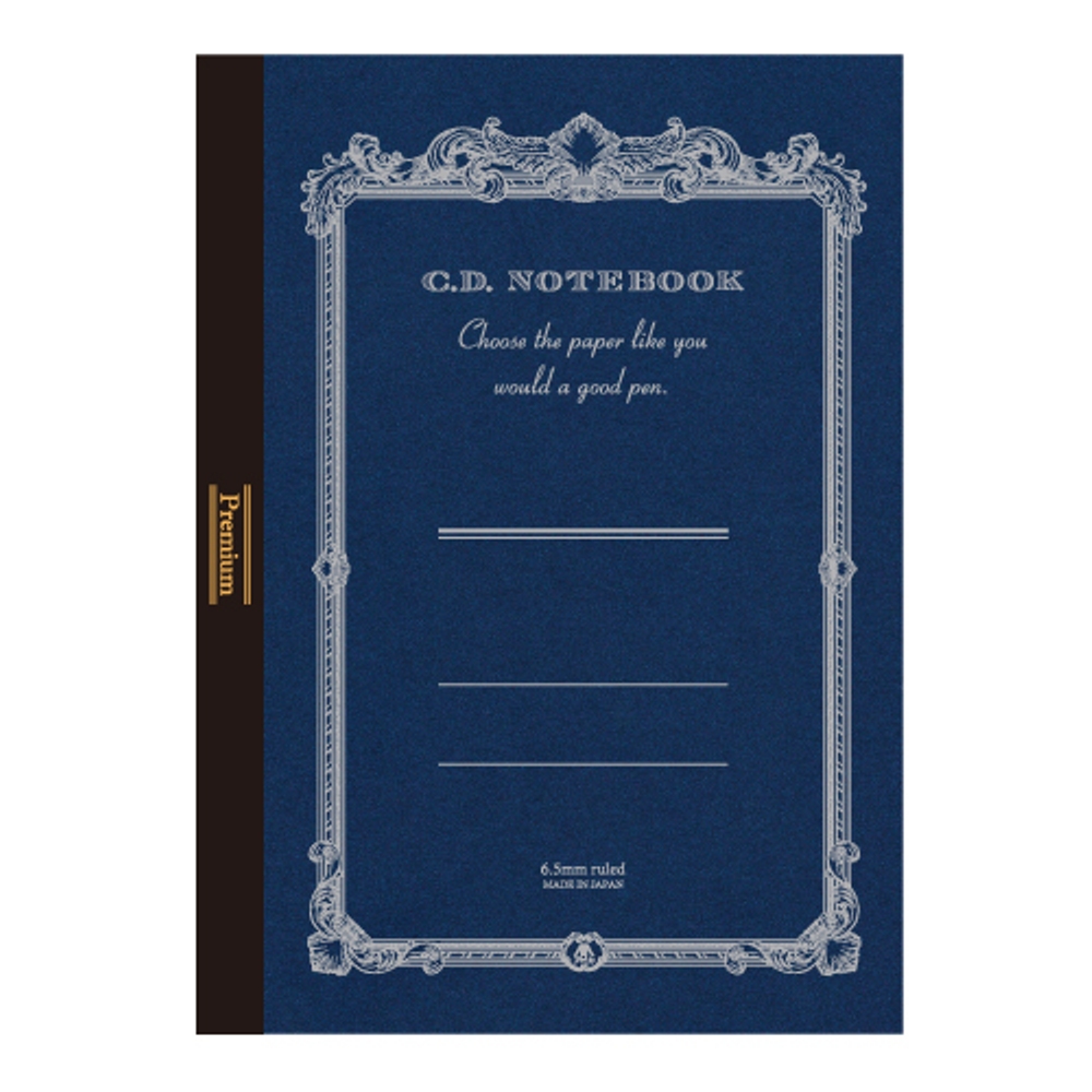 Apica Premium CD Notebook Horizontal Ruled A6 Navy CDS70Y