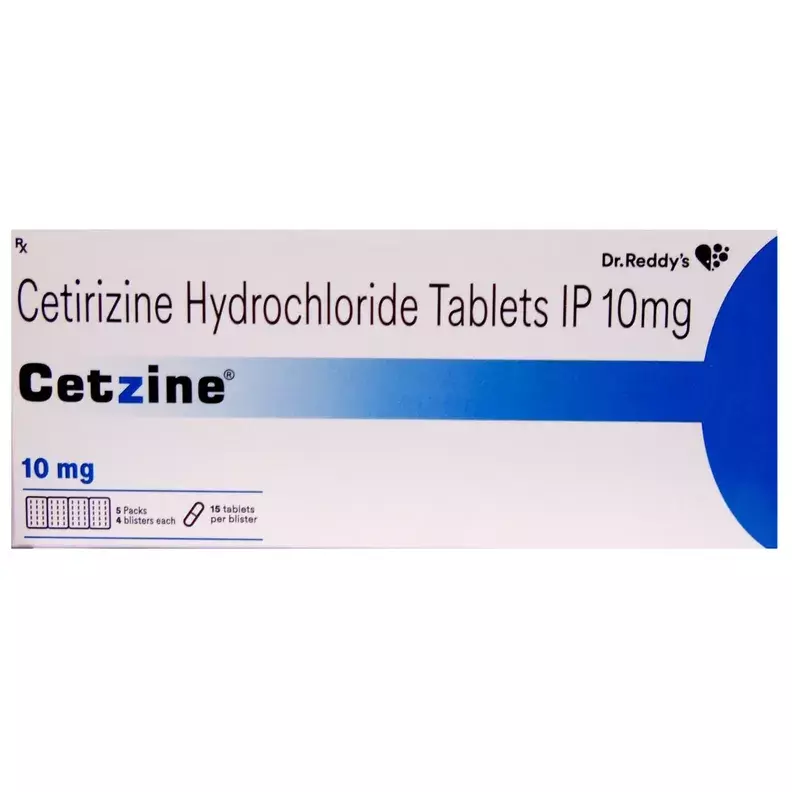 Cetzine Tablet | Cetirizine 10mg Anti-Allergy Tablets | Dr. Reddy's