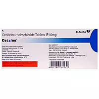 Cetzine Tablet | Cetirizine 10mg Anti-Allergy Tablets | Dr. Reddy's