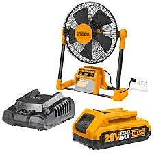 INGCO Lithium-Ion Cordless Fan CFALI2001 (20V, 12") INGCO Lithium-Ion Cordless Fan CFALI2001 (20V, 12")