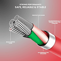 Zigdeal Rope 5 Charging Cable – Braided USB Cable | Fast Charging | Data Sync