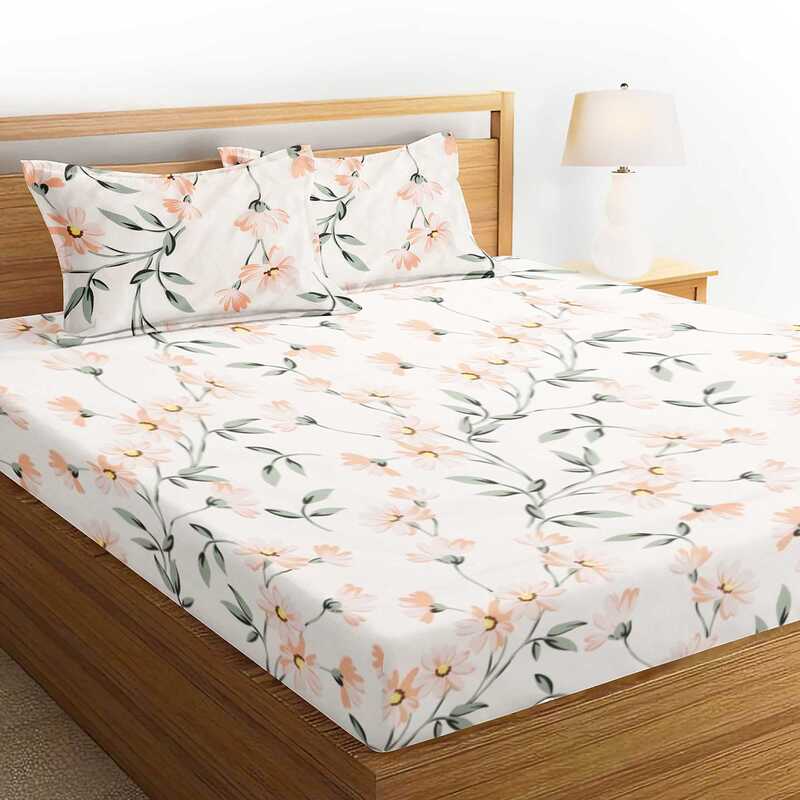 Cloud Cotton Flatsheet King Size with Two Pillow Covers