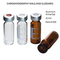 CHROMATOGRAPHY VIALS AND CLOSURES - 11 mm Aluminium Crimp Cap (Pk. of 100)