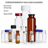 CHROMATOGRAPHY VIALS AND CLOSURES - 11 mm Aluminium Crimp Cap (Pk. of 100)