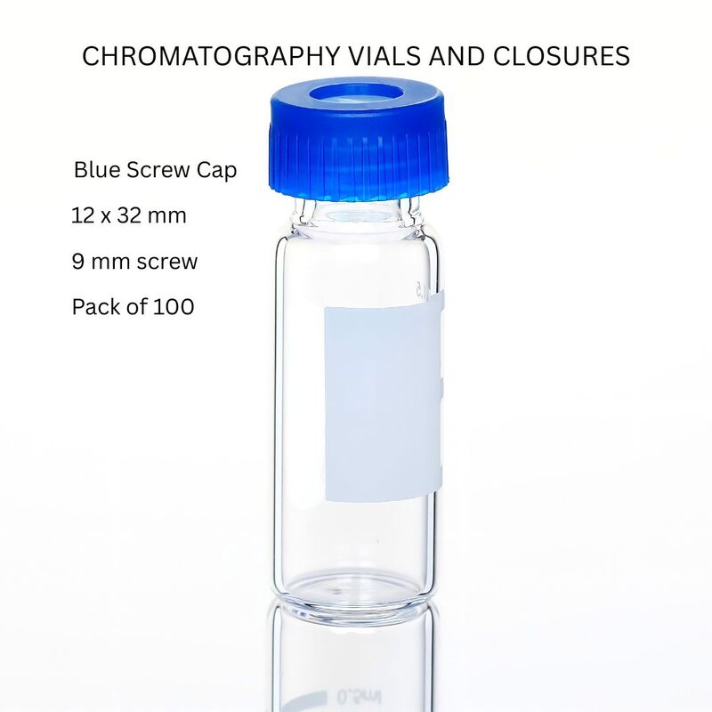 Chromatography Vials – 2ml Clear & Amber Glass, PTFE Septa, Screw Cap ...