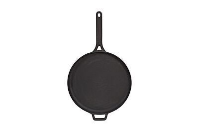 Onions Cast Iron Flat Tawa for Dosa, Roti & Paratha, Pre-Seasoned, Heavy Duty,