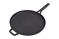 Onions Cast Iron Flat Tawa for Dosa, Roti & Paratha, Pre-Seasoned, Heavy Duty,