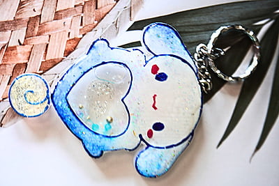 CINNAMAROLL RESIN SHAKER KEYCHAIN(HKS0014) CINNAMAROLL RESIN SHAKER KEYCHAIN(HKS0014)