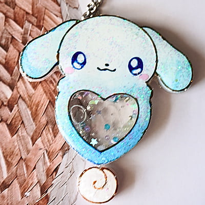 CINNAMAROLL RESIN SHAKER KEYCHAIN (HKS0012)