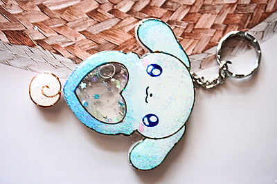 CINNAMAROLL RESIN SHAKER KEYCHAIN (HKS0012) CINNAMAROLL RESIN SHAKER KEYCHAIN (HKS0012)
