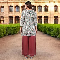 Women Maroon Salwar Suit Set with Dupatta