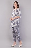 Women's Printed Co-ord Set with Kurti and Palazzo Pants
