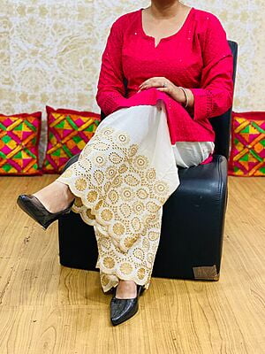 Chikan Kurti Zari Mastani-Magenta Chikan Kurti Zari Mastani-Magenta