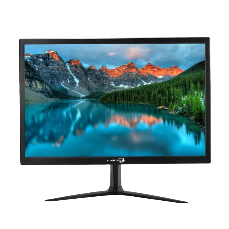 19-Inch LED Monitor – HD Display, HDMI & VGA Connectivity, Reliable Performance | SmartDeskPC