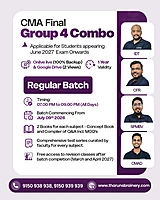 CMA Final Group 4 Combo | Regular Batch | Online Live + Recorded | June 2027 Exam