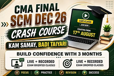 CMA Final SCM Crash Course for Dec 26