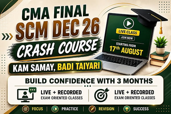 CMA Final SCM Crash Course for Dec 26