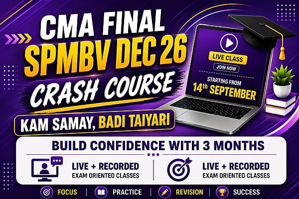 CMA Final SPMBV Crash Course for Dec 26