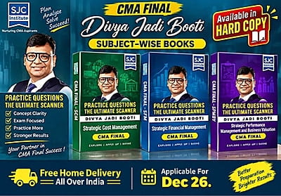 CMA Final Subject-wise Practice Scanner (DJB) Hard Copy Book – MTP + MQP + PYQ + Workbook | SJC Institute