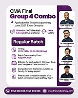 CMA Final Group 4 Combo | Regular Batch | Online Live + Recorded | June 2027 Exam