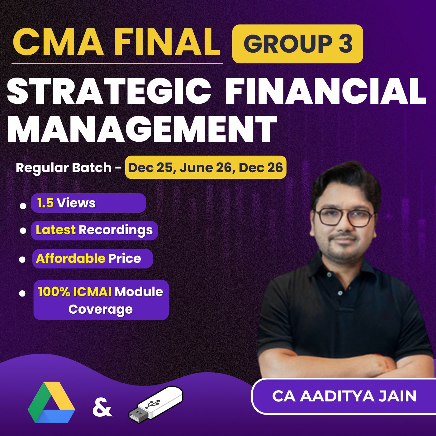 CMA Final SFM Regular Course (Group 3) By CA Aaditya Jain