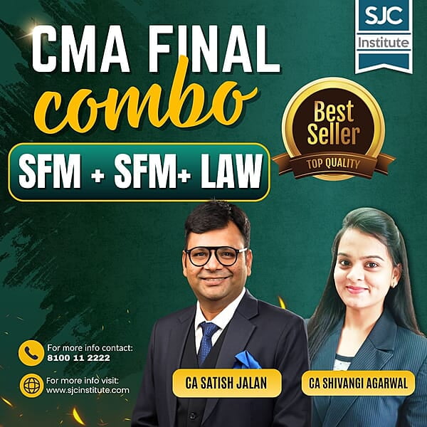 CMA Final Combo (SCM + SFM + Corporate Law) By CA Satish Jalan & CA Shivangi Agarwal