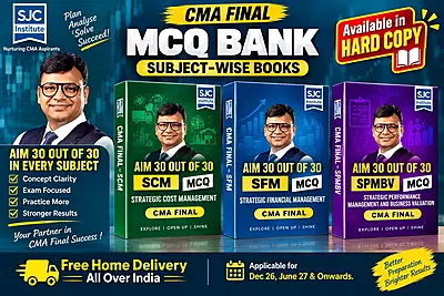 CMA Final Subjects-wise MCQ Bank Hard Copy Book by SJC Team