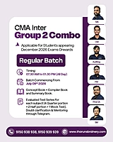 CMA Inter Group 2 Combo | Regular Batch | December 2026 & June 2027 Exam
